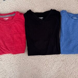 Boys lot Red, Black, and Blue T-Shirts Old Navy casual tees, school✨3 for $25✨